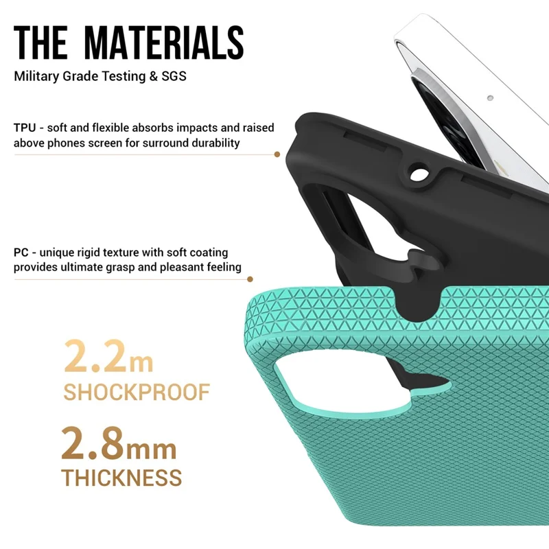 Magnetic Case For Samsung Galaxy A07 4G  /  A06 4G  /  A06 5G Shockproof TPU + PC Phone Cover - Mint Green