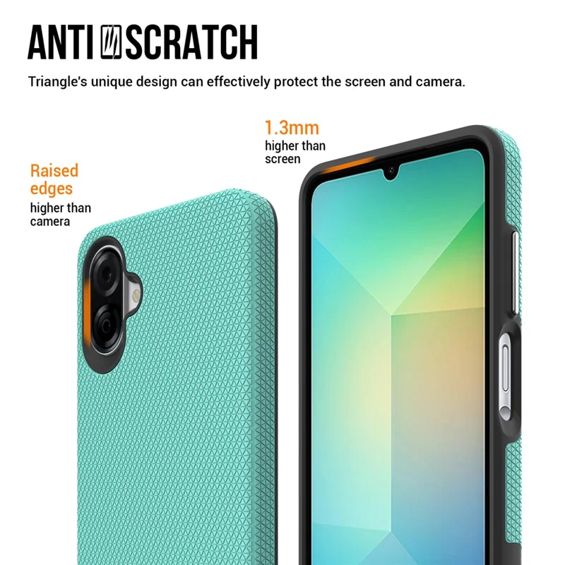 Magnetic Case For Samsung Galaxy A07 4G  /  A06 4G  /  A06 5G Shockproof TPU + PC Phone Cover - Mint Green