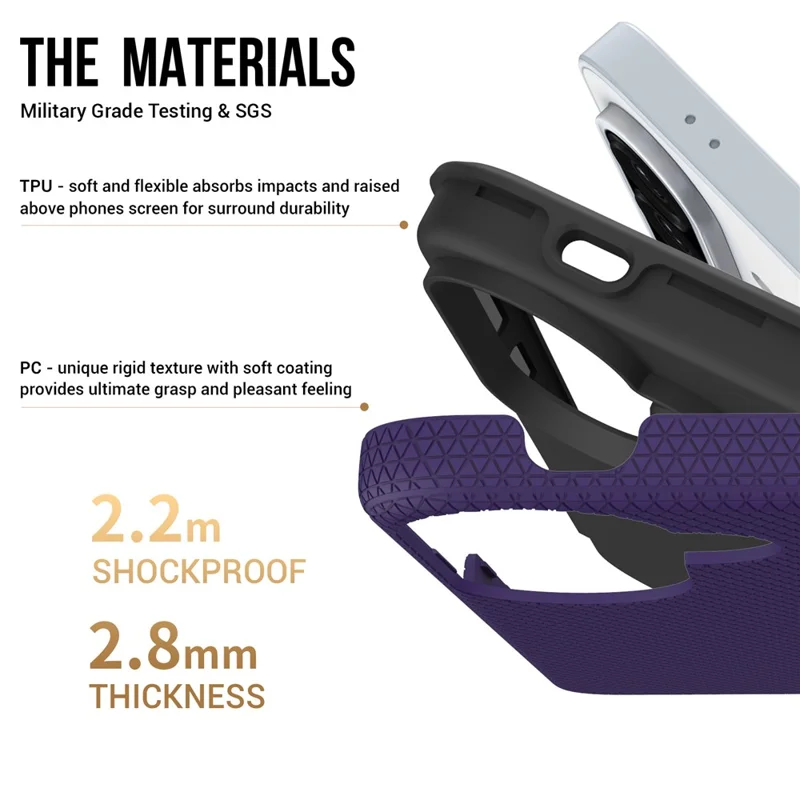 Magnetic Case For Samsung Galaxy A37 5G  /  A36 5G  /  A56 5G Shockproof TPU + PC Phone Cover - Purple