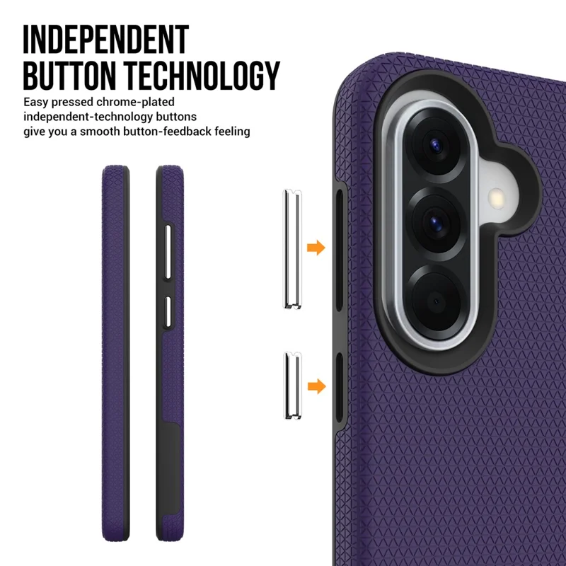 Magnetic Case For Samsung Galaxy A37 5G  /  A36 5G  /  A56 5G Shockproof TPU + PC Phone Cover - Purple