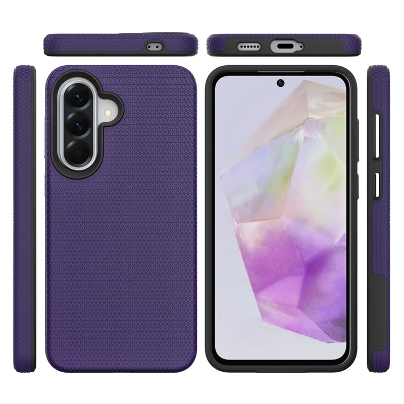 Magnetic Case For Samsung Galaxy A37 5G  /  A36 5G  /  A56 5G Shockproof TPU + PC Phone Cover - Purple