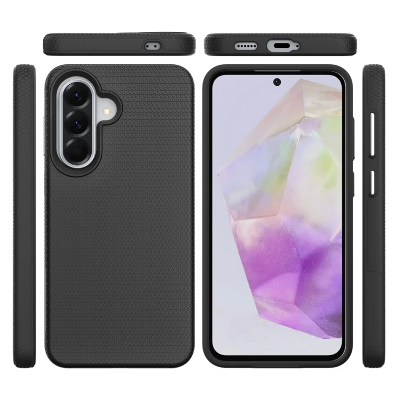 Magnetic Case For Samsung Galaxy A37 5G  /  A36 5G  /  A56 5G Shockproof TPU + PC Phone Cover - Black