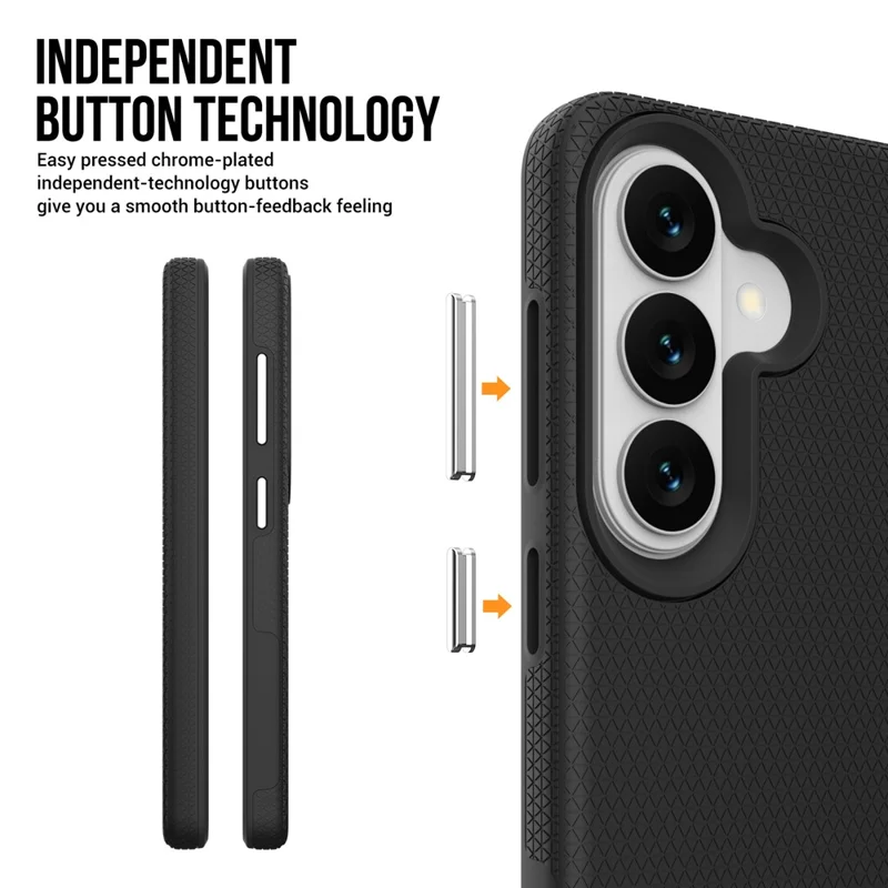 Magnetic Case For Samsung Galaxy S25  /  S24 Shockproof TPU + PC Phone Cover - Black