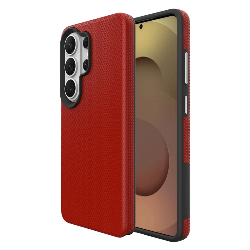 For Samsung Galaxy S25 Ultra Magnetic Case Shockproof TPU + PC Phone Cover - Red