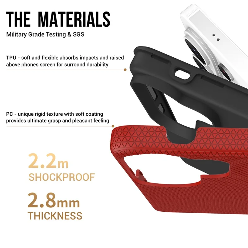 For Samsung Galaxy S25 Ultra Magnetic Case Shockproof TPU + PC Phone Cover - Red