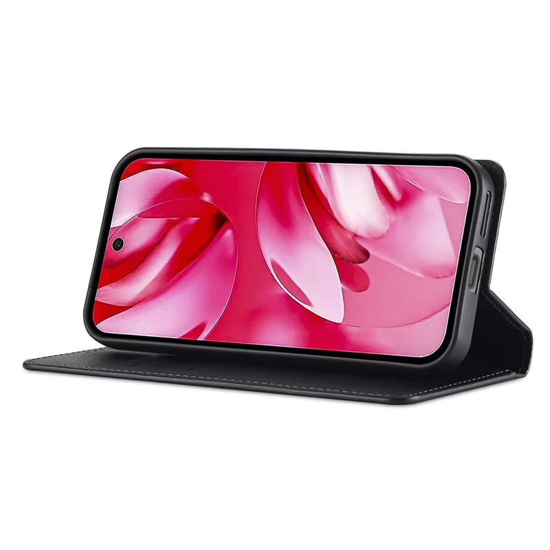 LC.IMEEKE L1 Serie für Google Pixel 10a Hülle PU-Leder Brieftasche Ständer Schutzhülle - Schwarz