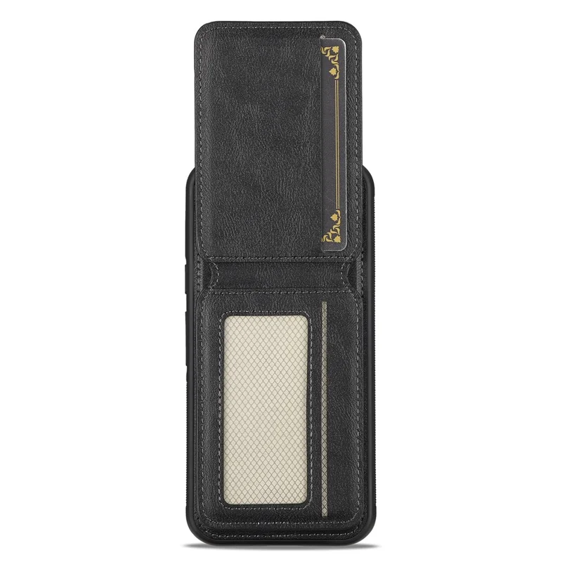 LC.IMEEKE L3 voor Google Pixel 10a Magnetische Hoesje Afneembare Kaarthouder Leren TPU Mobiele Cover - Zwart