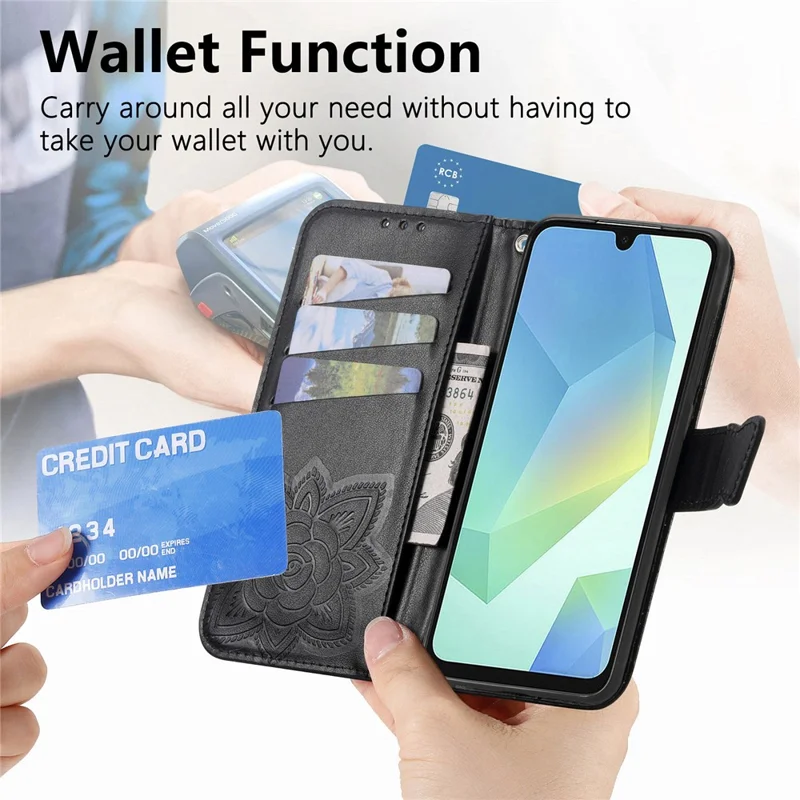 For Honor Magic8 Pro 5G Case with Strap Butterfly Pattern PU Leather Wallet Phone Cover - Black