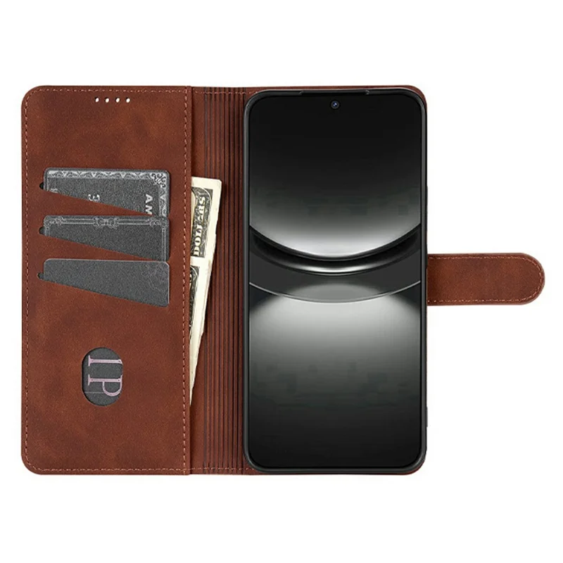 AZNS For Honor Power2 5G Case PU Leather Wallet Phone Cover - Brown