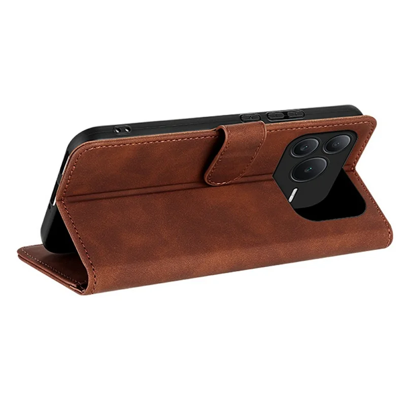 AZNS For Honor Power2 5G Case PU Leather Wallet Phone Cover - Brown