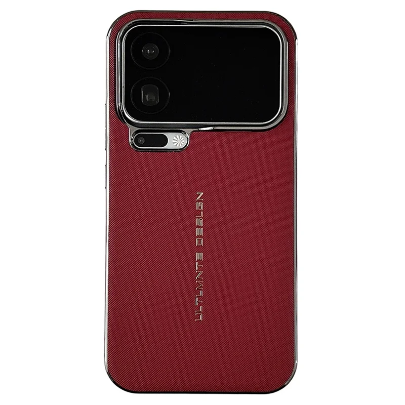 GKK For Xiaomi 17 Pro Max Magnetic Case Woven Texture Leather PC Phone Cover - Red