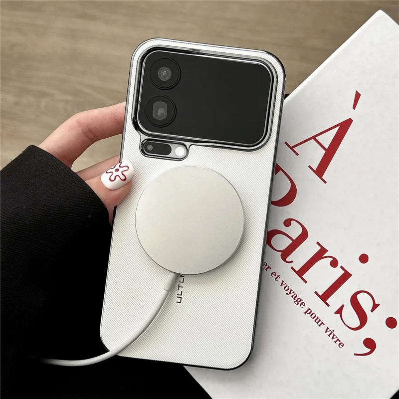 GKK For Xiaomi 17 Pro Max Magnetic Case Woven Texture Leather PC Phone Cover - Red