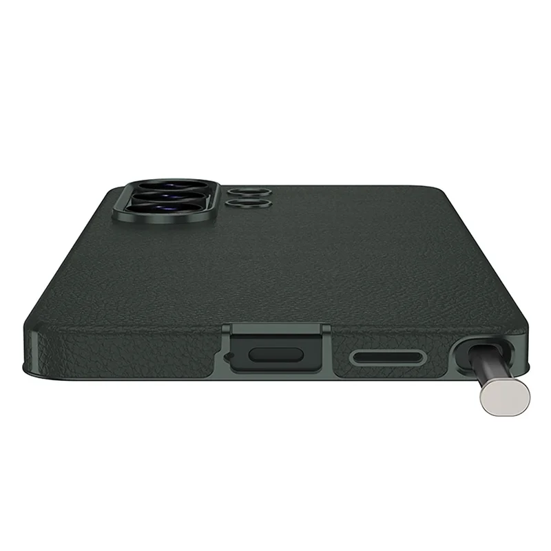 GKK Etui na Samsung Galaxy S26 Ultra, powłoka z poliuretanu i PC + TPU, pokryta sztuczną skórą - Pomarańczowy