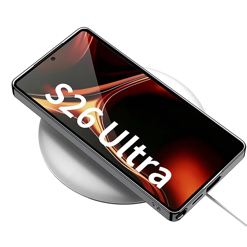 GKK For Samsung Galaxy S26 Ultra Magnetic Case Electroplating Hybrid Matte Phone Back Cover - Black