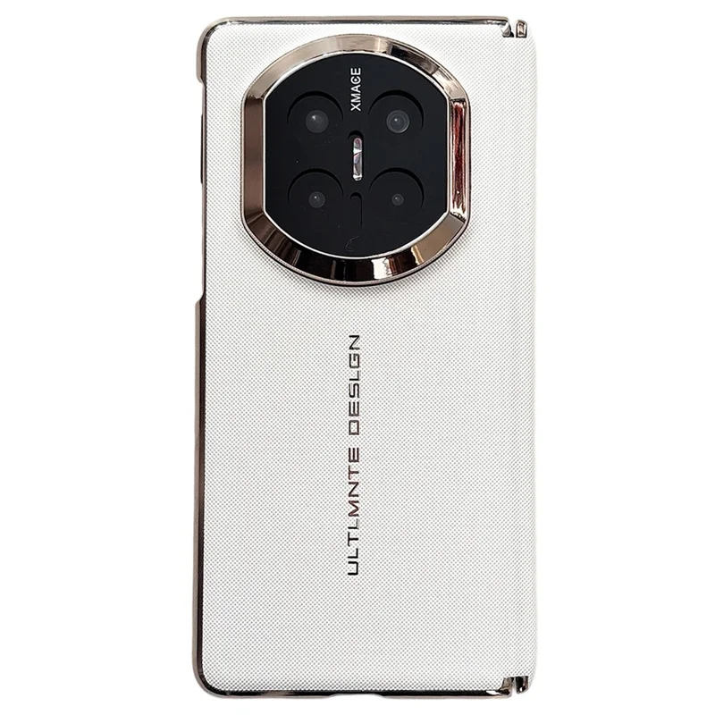 GKK для Huawei Mate X7 чехол с тканевой текстурой, с защитой шарнира с двойной осью, кожаный чехол из поликарбоната - белый