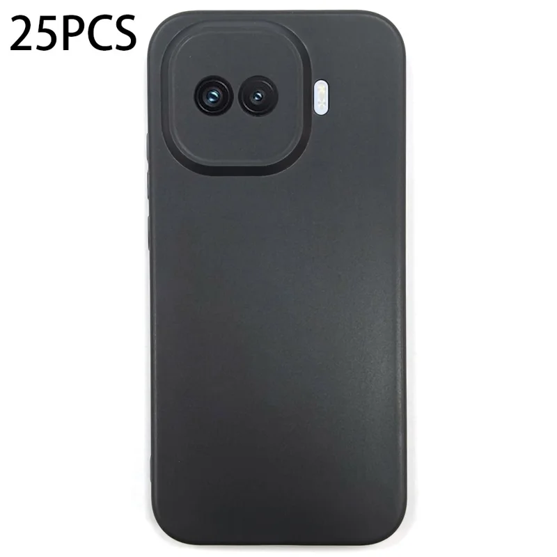 Bulk Purchasing 25Pcs For vivo iQOO Z11 Turbo 5G Case 1.2mm TPU Matte Phone Cover - Black