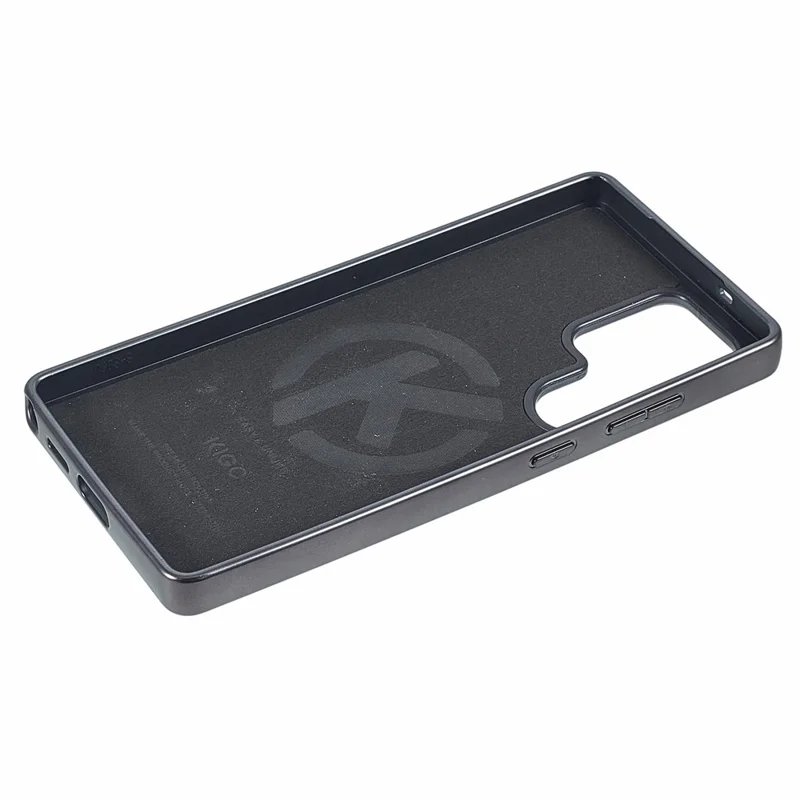 KIGC For Samsung Galaxy S26 Ultra Magnetic Case Electroplated Hybrid Phone Cover Crocodile Texture - Grey