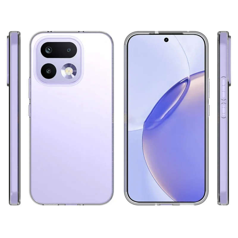 For Realme 16 Pro 5G Case Watermark Resistant TPU Phone Back Cover - Transparent
