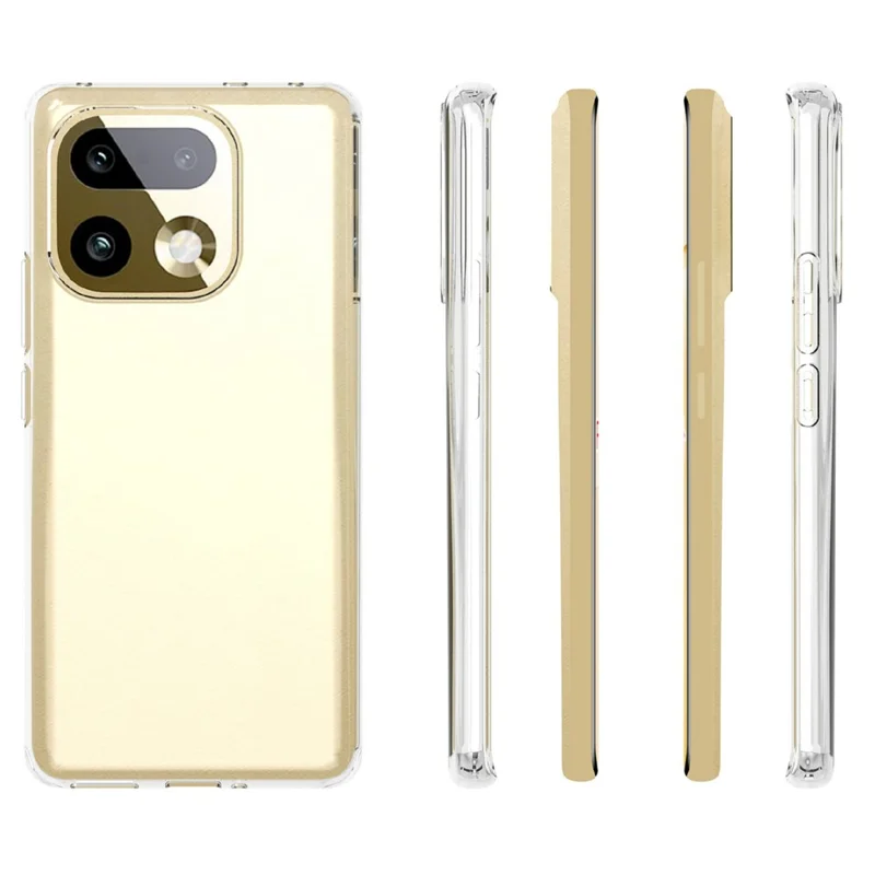 Funda para Realme 16 Pro+ 5G, carcasa trasera transparente de TPU resistente a manchas de agua