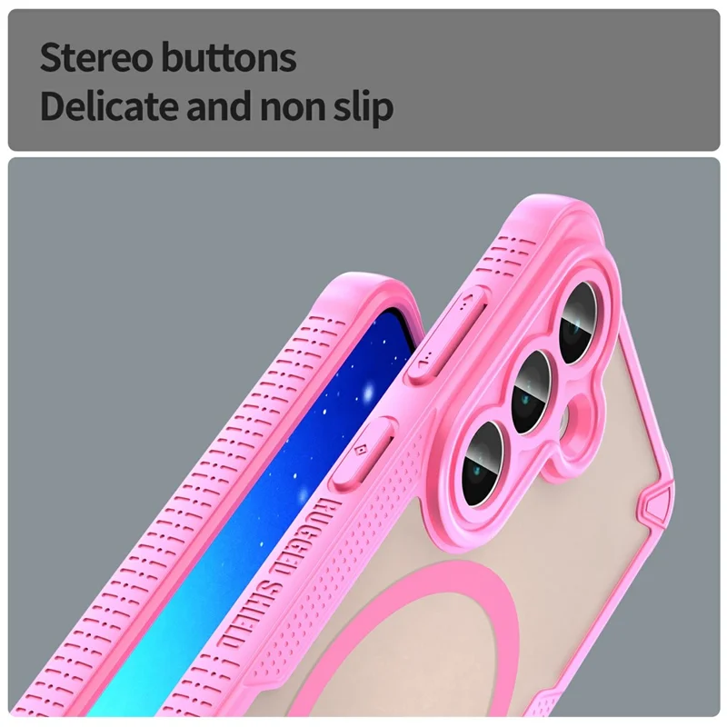 Voor Samsung Galaxy S26 / S26 Pro Magnetische Case TPU + PC Telefoonhoes - Roze