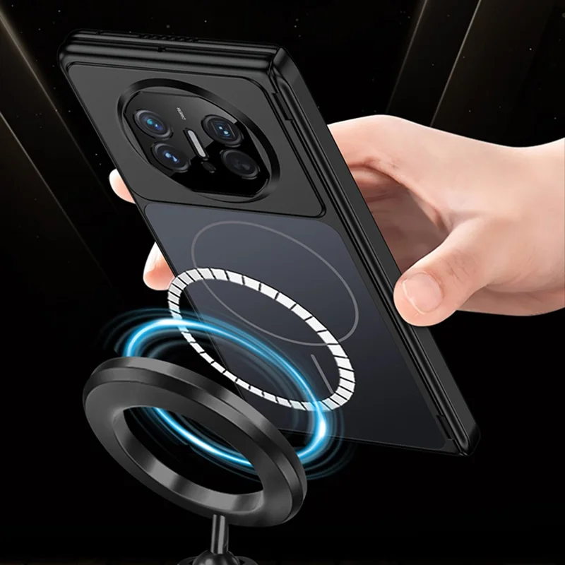 Funda magnética para Huawei Mate X5 Transform para iPhone 17 Pro, funda de teléfono de PC mate - Naranja