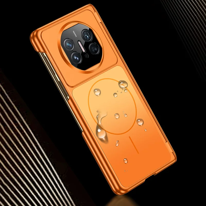 Funda magnética para Huawei Mate X5 Transform para iPhone 17 Pro, funda de teléfono de PC mate - Naranja
