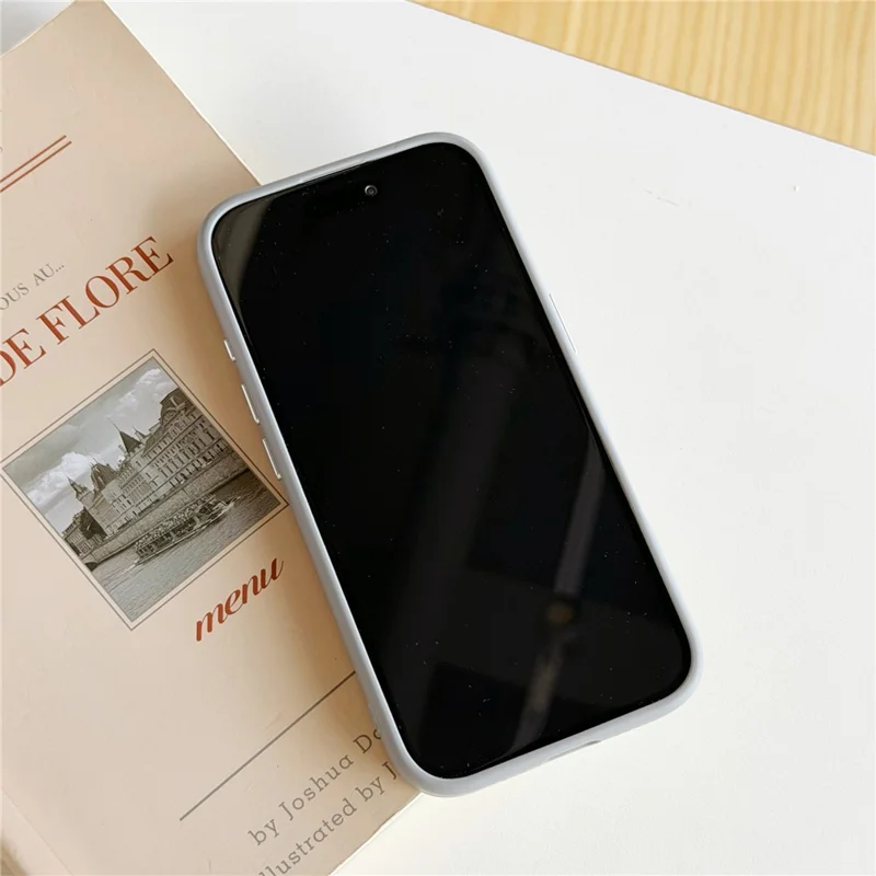 Coque pour iPhone 17 compatible avec MagSafe, support coulissant, texture douce au toucher, couleur contrastée, en silicone TPU PC - Orange