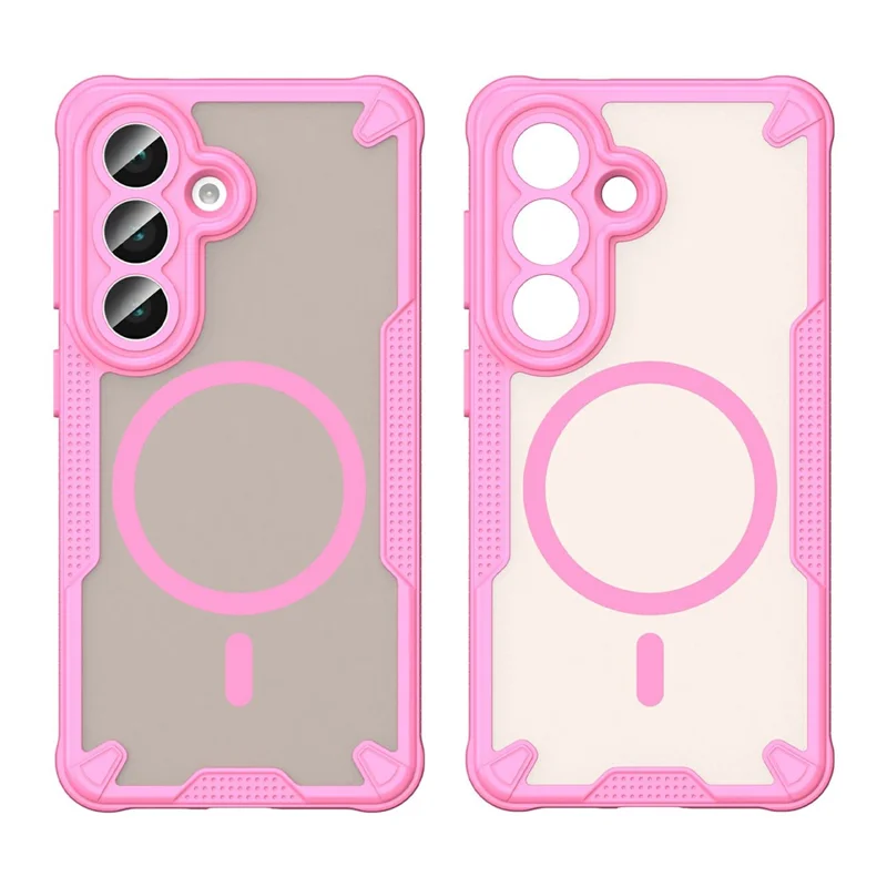 For Samsung Galaxy A36 5G Magnetic Case TPU + PC Phone Back Cover - Pink