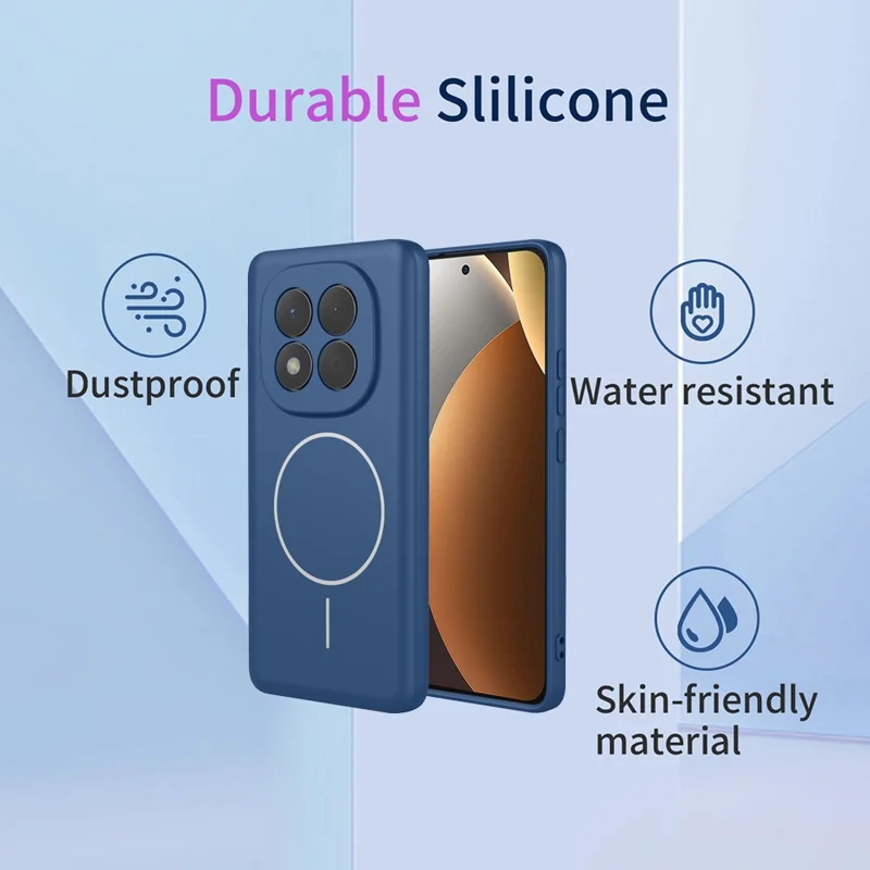 Bulk Purchasing For Xiaomi Redmi Note 15 Pro 4G (Global) Magnetic Case Soft TPU Phone Back Cover - Blue