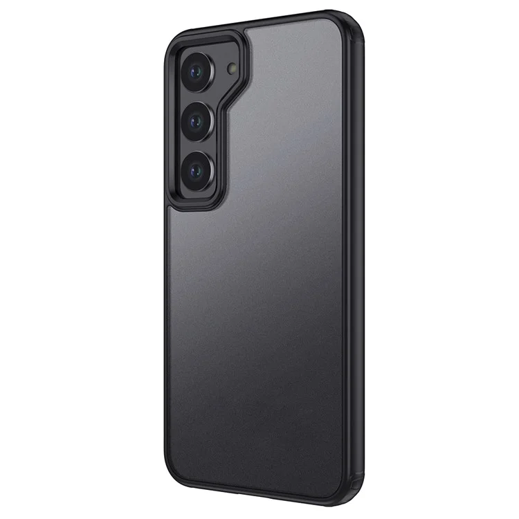 For Samsung Galaxy S23+ TPU + PC Protective Phone Cover Shockproof Back Case - Matte Black
