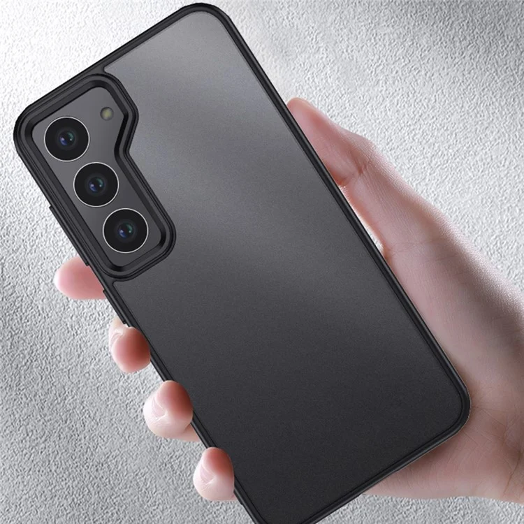 For Samsung Galaxy S23+ TPU + PC Protective Phone Cover Shockproof Back Case - Matte Black