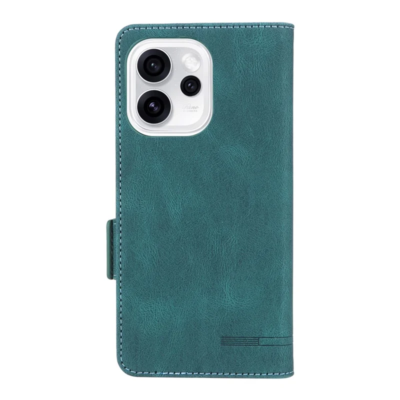 For Oppo Reno15 Pro Max 5G (Global)  /  Reno15 Pro 5G (China) Case Leather Wallet Flip Phone Cover with Hardware Decor - Blue
