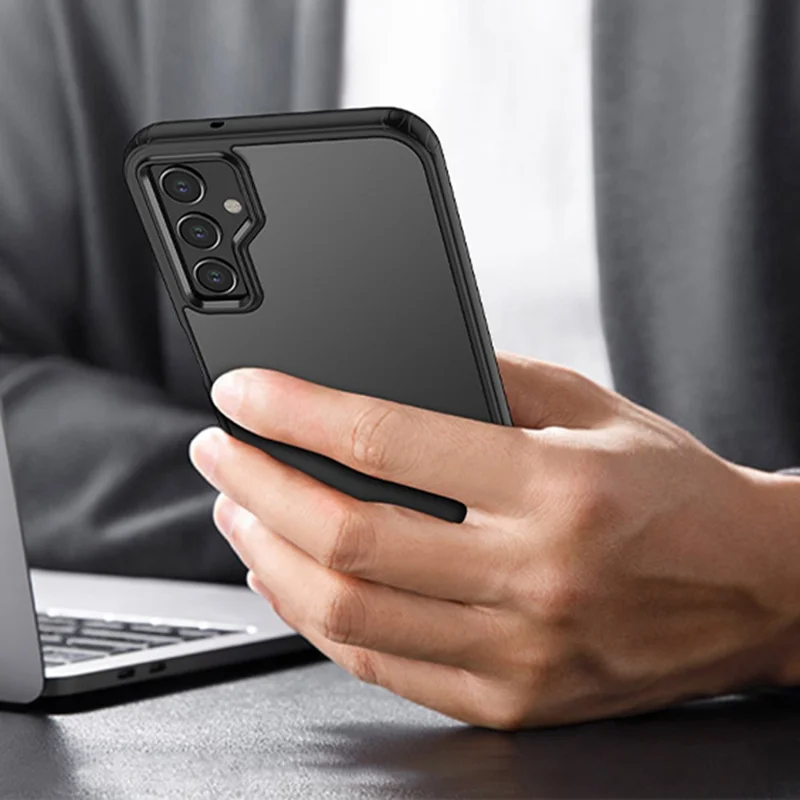 Per Samsung Galaxy A14 5G / 4G TPU + PC Custodia protettiva per telefono cellulare a prova di caduta - Nero opaco