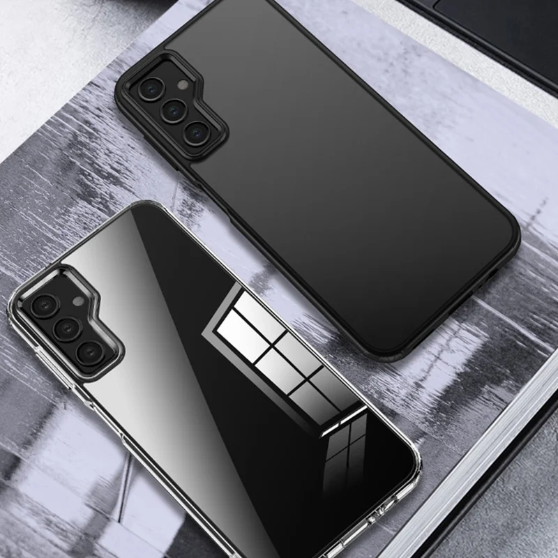 Per Samsung Galaxy A14 5G / 4G TPU + PC Custodia protettiva per telefono cellulare a prova di caduta - Nero opaco