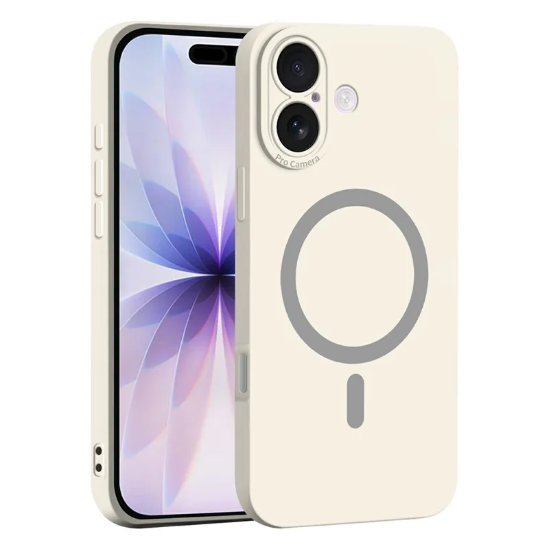 Achat en vrac pour coque iPhone 17 compatible MagSafe, couleur unie, découpes précises, housse de téléphone en TPU souple - Blanc