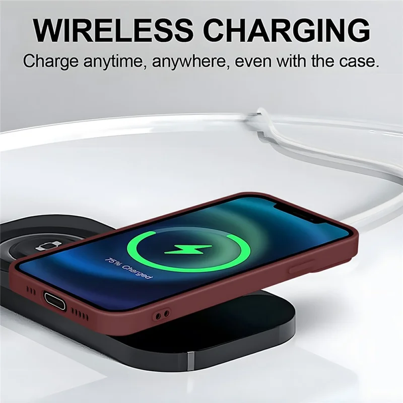 Bulk Purchasing Magnetic Case For Honor X9c 5G  /  Magic7 Lite 5G  /  X60 Pro 5G Solid Color Precise Cutouts Soft TPU Phone Cover - Wine Red