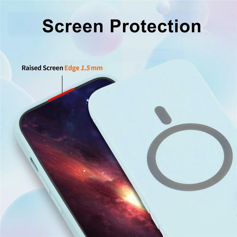 Compra al por mayor de funda magnética para Honor 400 Pro 5G (Global), funda sólida de color liso con recortes precisos, cubierta suave de TPU para teléfono - Azul bebé