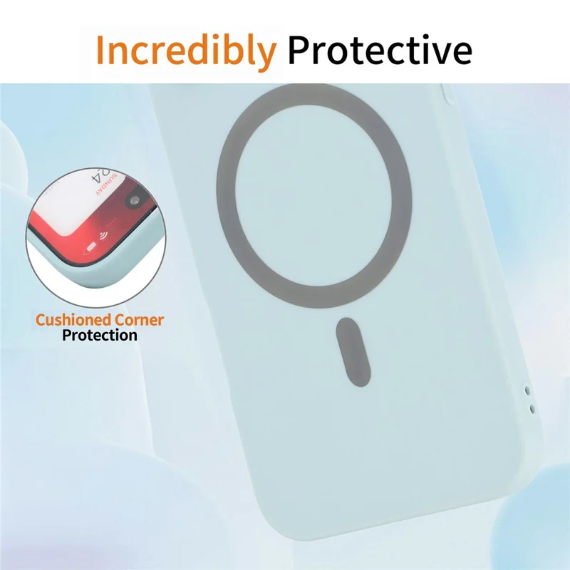 Compra al por mayor de funda magnética para Honor 400 Pro 5G (Global), funda sólida de color liso con recortes precisos, cubierta suave de TPU para teléfono - Azul bebé