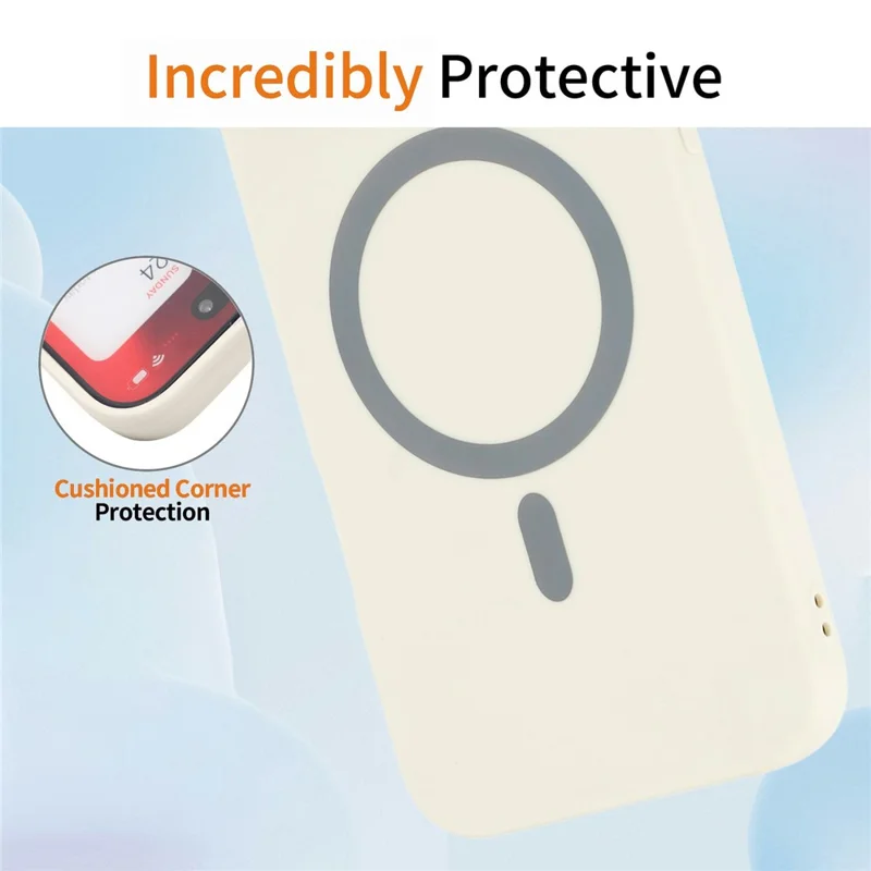 Acquisto all'ingrosso per custodia magnetica Xiaomi Redmi Note 14 5G, custodia solida colorata, ritagli precisi, cover morbida in TPU - Bianco