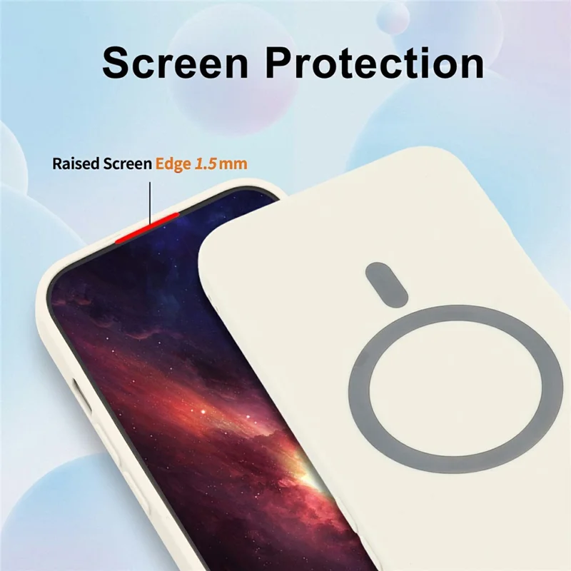 Massekøb af Xiaomi Redmi A5 4G (171,7 mm) magnetisk hylster, ensfarvet, præcise udsparinger, blød TPU-telefondæksel - Hvid