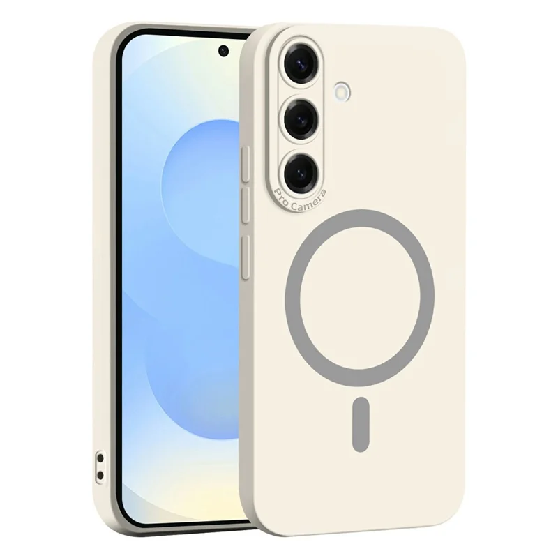 Achat en vrac pour étui magnétique Samsung Galaxy S26+ à coloris uni, découpes précises, housse de téléphone en TPU souple - Blanc