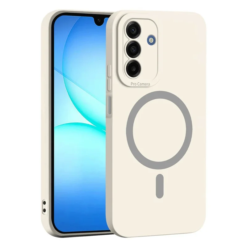 Acquisto all'ingrosso per custodia magnetica Samsung Galaxy S24 FE, colore tinta unita, ritagli precisi, cover morbida in TPU - Bianco