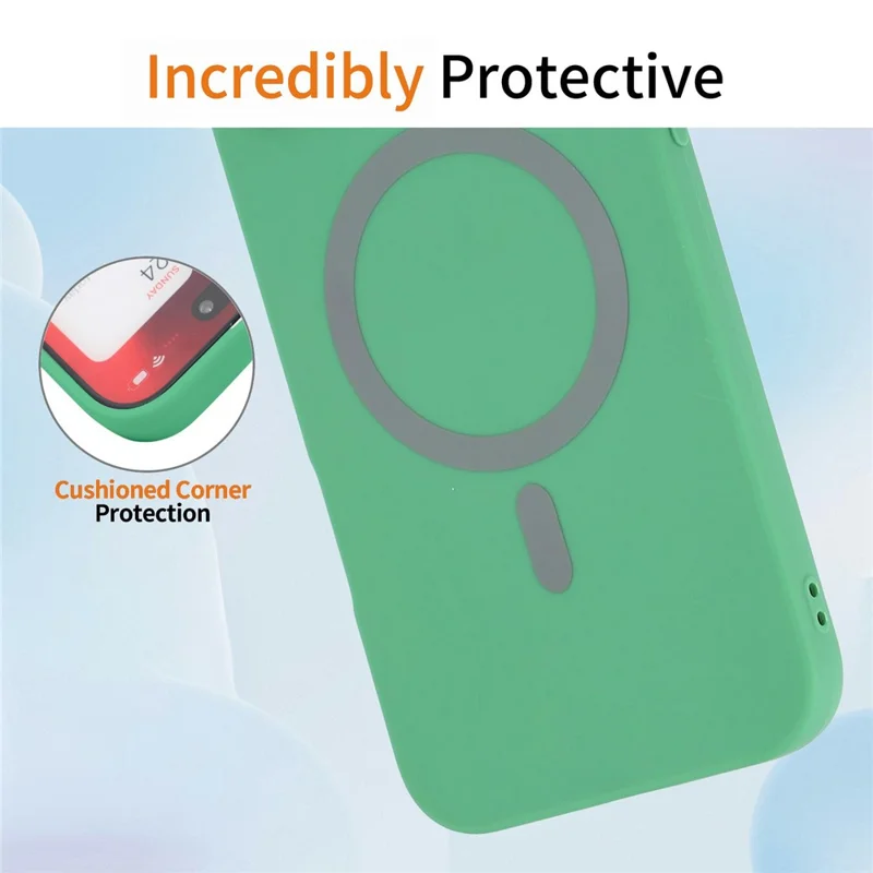 Bulk Purchasing For iPhone Air Case Compatible with MagSafe Solid Color Precise Cutouts Soft TPU Phone Cover - Green