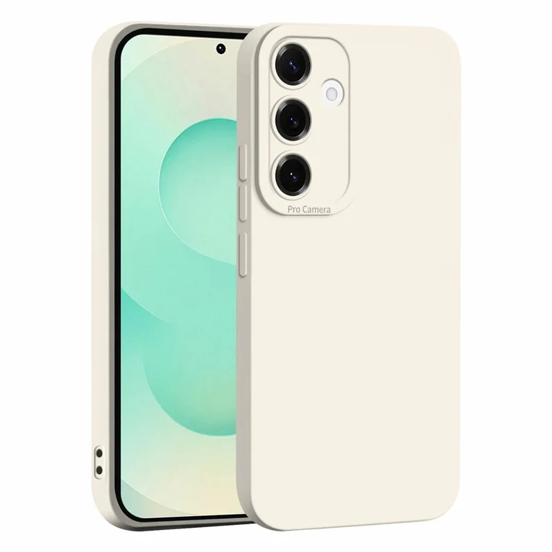 For Samsung Galaxy S26+ Case Precise Camera Cutouts Soft TPU Shockproof Phone Cover - White