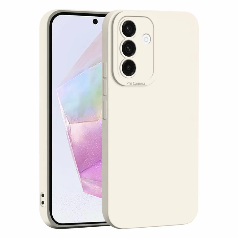 For Samsung Galaxy A36 5G Case Precise Camera Cutouts Soft TPU Shockproof Phone Cover - White