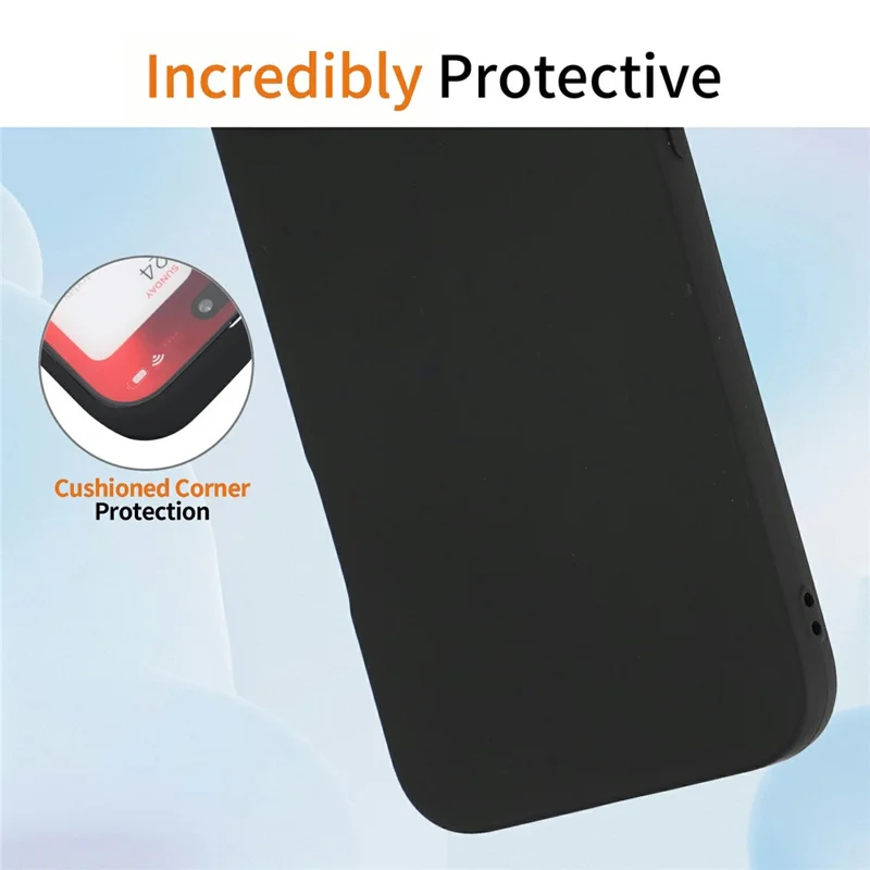For Samsung Galaxy S25 Case Precise Camera Cutouts Soft TPU Shockproof Phone Cover - Black