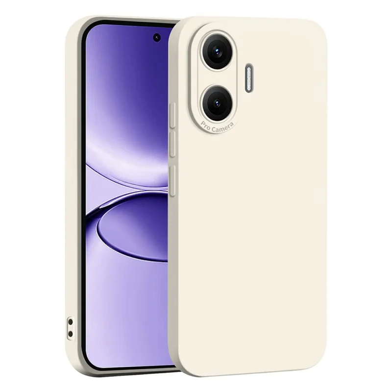 Cover per Xiaomi Redmi Turbo 4 Pro 5G / Poco F7 5G, Custodia in TPU Morbido Antishock con Ritagli Precisi per Fotocamera - Bianco