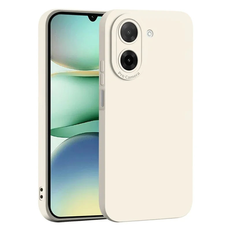 Til Xiaomi Redmi A5 4G (171,7 mm) Skåle Nøjagtige Kameraudskæringer Blød TPU Støjsikker Telefondæksel - Hvid