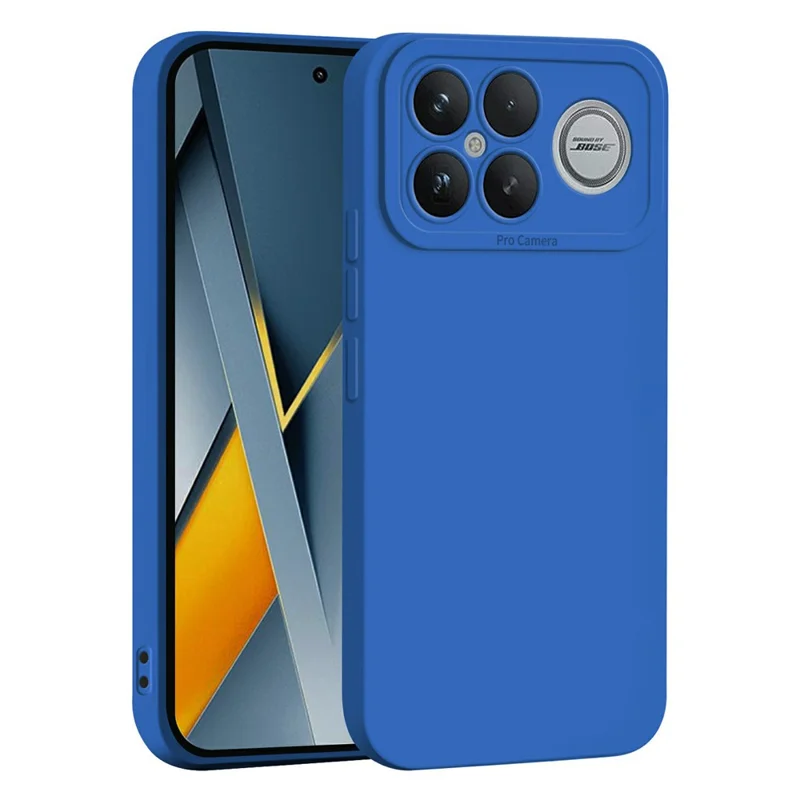 For Xiaomi Redmi K90 Pro Max 5G  /  Poco F8 Ultra Case Precise Camera Cutouts Soft TPU Shockproof Phone Cover - Dark Blue