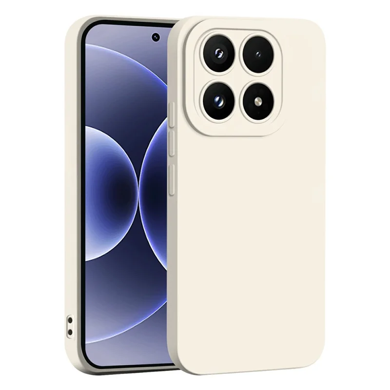 For Xiaomi 17 Case Precise Camera Cutouts Soft TPU Shockproof Phone Cover - White